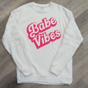 Babe Vibes crew neck sweatshirt